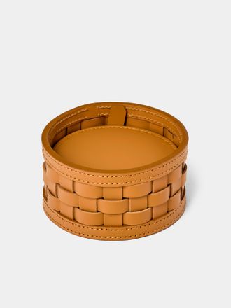 Riviere Barcelona Water-Resistant Leather Coasters (Set of 10)