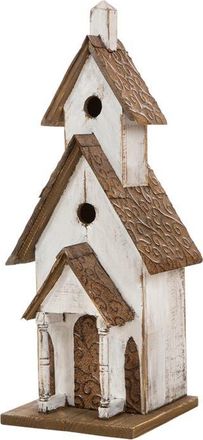 Glitzhome 23.5H Extra-Large Farmhouse Wood White Birdhouse at Nordstrom