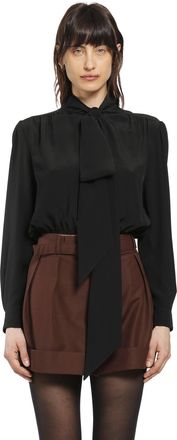 Saint Laurent Lavalli&egrave;re Blouse in Silk