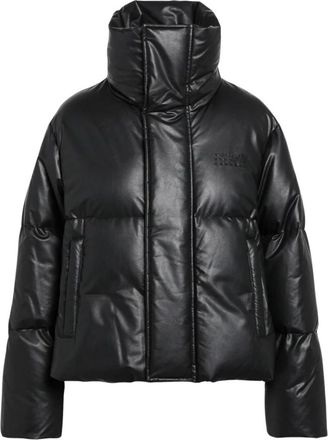 Maison Margiela Korte Donsjas - Heren - Gewatteerde jassen - Zwart - M - Leer - Jassen