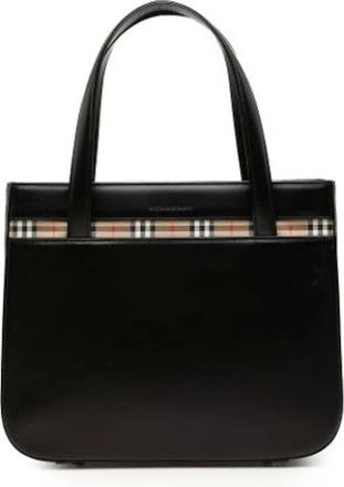 Burberry Pre-owned Handbags, female, Black, Size: ONE SIZE Pre-owned Vintage Handbag