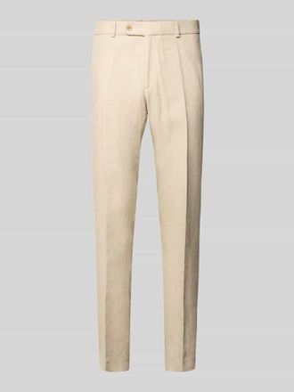 Carl Gross Carl Gross Slim Fit Leinenhose mit Woll- und Viskose-Anteil Modell Shiver in Beige, Gr&ouml;&szlig;e 102