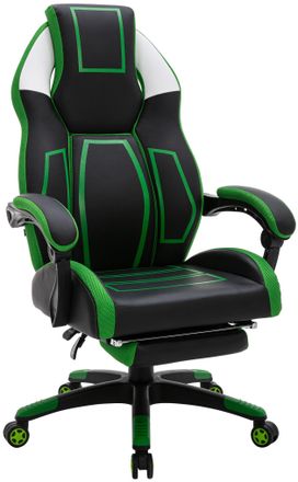 Clp Sedia Da Ufficio Clovis In Similpelle Nero/verde