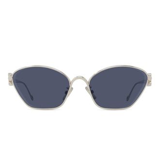 Loewe Sunglasses, female, Yellow, Size: 57 MM Anagram Cat-eye Sunglasses