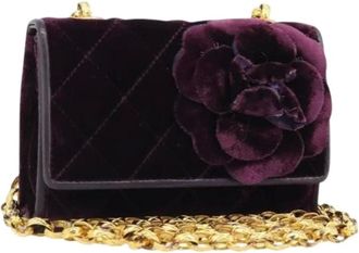 Chanel Pre-owned Mini Bags, female, Purple, Size: ONE SIZE Pre-owned Mini Shoulder Bag