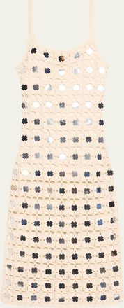 Toccin Clementine Crochet Mirror Tank Midi Dress