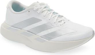 adidas Adizero Evo SL Running Shoe in White/White/Clear Aqua at Nordstrom, Size 7.5