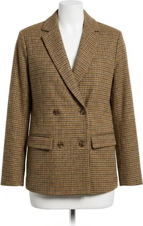 Faherty Inlet Knit Double Breasted Blazer In Rockhill Houndstooth