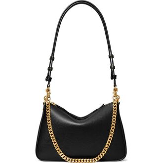 Tory Burch Small Perry Leather Shoulder Bag in Black at Nordstrom