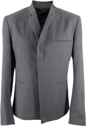Dior Christian Dior Homme Grey Single Breasted Wool Blazer Size S