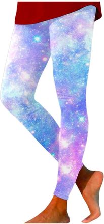Generic Galaxy Leggings Womens Galaxy Costume Space Colourful Leggings Planet Costume Pattern Tight Sports Leggings Space Costume Long Batik Yoga Trousers wit