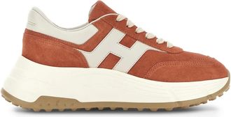 Hogan Hi-Fi suede sneakers - women - Calf Leather/Fabric/Rubber - 37.5 - Brown
