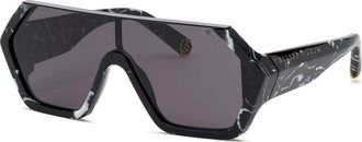 Philipp Plein SPP047 0Z21 Womens Sunglasses Black Size 99