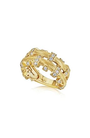 Hueb Amazonia Palha Diamond Ring in Yellow Gold at Nordstrom, Size 7