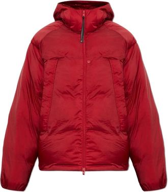 Yohji Yamamoto Hooded Puffer Jacket - Heren - Gewatteerde jassen - Rood - XS - Jassen