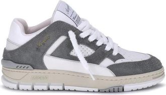 Axel Arigato Geperforeerde Leren Area Sneaker - Heren - Sneakers - Grijs - 43 EU - Schoenen