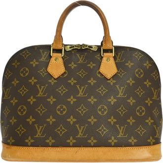 Louis Vuitton Alma Monogram Canvas Brown Canvas Handbag (Pre-Owned)