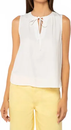 Velvet Heart Mireille Sleeveless Top In Optic White