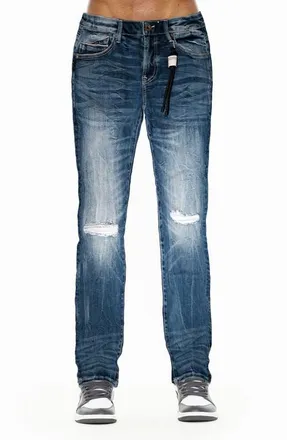 Cult of Individuality Rebel Distressed Straight Leg Jeans in Tiger at Nordstrom, Size 42