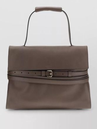 Moschino nappa shoulder bag buckle detail handle