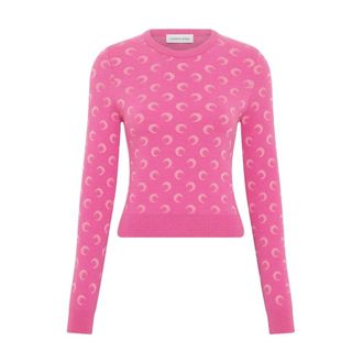 Marine Serre Dames, Truien, Roze, Maat: M Wol