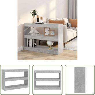 vidaXL vidaXL Divisorio per corridoio - Libreria/Divisorio Grigio Cemento 100x30x72 cm
