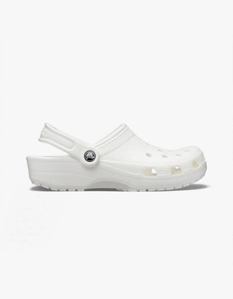 Crocs Womens Crocs 10001-100 CLASSIC Unisex Clogs White - Size: MEN s uk 9 / women s uk 10