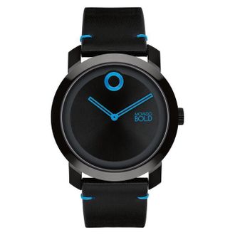 Movado Bold Trend Impulse Quartz Black Dial Mens Watch 3601058
