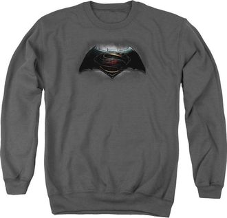 Gildan Batman V Superman Logo Adult Crewneck Sweatshirt