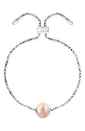 Effy Sterling Silver Peach Freshwater Pearl Slider Bracelet at Nordstrom Rack