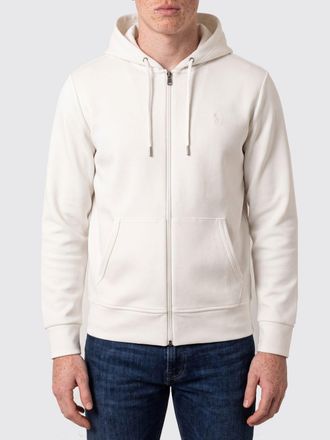 Polo Ralph Lauren Cotton Blend Zip-Up Hoodie with Embroidered Pony Logo