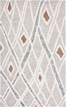 Safavieh Alfombra lana/algod&oacute;n gris/marfil 91 x 152 cm