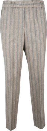 PESERICO Virgin Wool Trousers - Grey