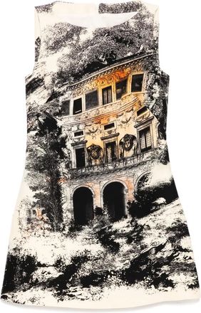 Isabel Sanchis Abito smanicato con stampa - Giallo