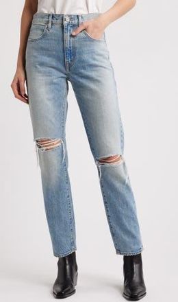 Slvrlake Denim Womens Virginia High Waist Slim Straight Leg Jeans in Alabama Shake at Nordstrom Rack, Size 24