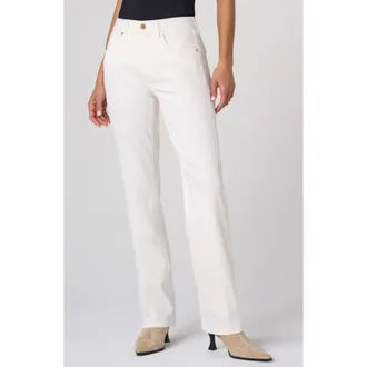 Liverpool L.A. Kennedy High Waist Straight Leg Jeans in Porcelain at Nordstrom, Size 12
