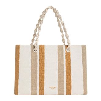 Twinset Tote Bags, female, Beige, Size: ONE SIZE Tote Bag