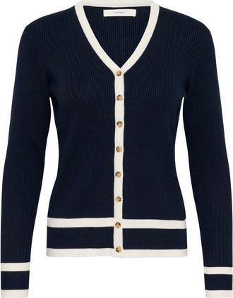 Inwear Leenah IW Cardigan - Dames - Vesten - Blauw - 3XL - Truien & Vesten