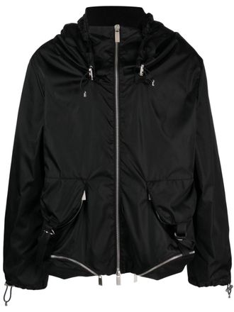 Off-white Jack met capuchon - Zwart