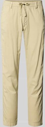 Jack & Jones Jack & Jones Relaxed Fit Hose aus Baumwoll-Leinen-Mix Modell KANE in Khaki, Gr&ouml;&szlig;e XXL
