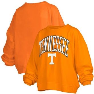 Pressbox Womens Pressbox Tennessee Orange Tennessee Volunteers Janise Arch Over Logo Waist Length Oversized Pullover Sweatshirt at Nordstrom, Size Large