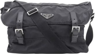 Prada Pre-owned Nylon prada-bags - Dames - Vintage Schoudertas - Zwart - ONE Size - Nylon - Vintage