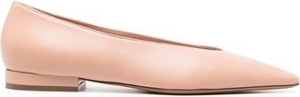 Lanvin Swing ballerina shoes - women - Goat Skin/Calf Leather/Calf Leather - 36 - Pink