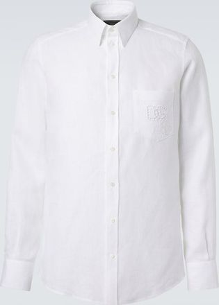 Dolce & Gabbana Embroidered linen shirt