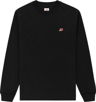 New Balance MADE in USA Core Long Sleeve T-shirt Asia Sizing Black MT21542-BK