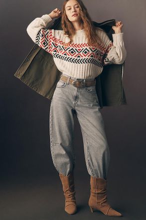 Mother The Pony Keg High-Rise Barrel Jeans