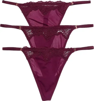Le Mystere 3pk Lace Allure Micro Thong