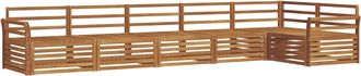 vidaXL Vidaxl Conjunto De Sof&aacute;s De Exterior 6 Uds. Natural