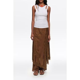 Bimba & Lola Textured Straight Skort in Brown at Nordstrom, Size X-Small Eu