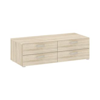 Dmora Cajonera Waterford, C&oacute;moda Multiusos, C&oacute;moda De Dormitorio, Gabinete Con Cajones, 111x52 H35 Cm, Roble - Dmora